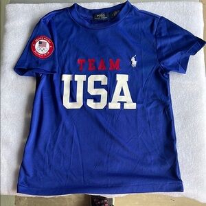 Polo by Ralph Lauren Kids Royal Blue Team USA Tee. Size 6